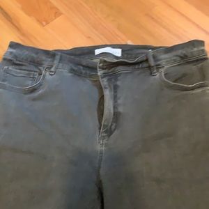 Loft black/gray jeans size 12
